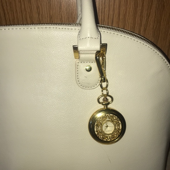 Joy & Iman leather off white purse - Picture 2 of 7